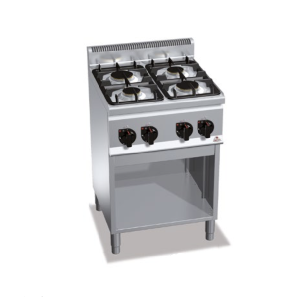 cucina 4 fuochi a gas serie 600 berto's