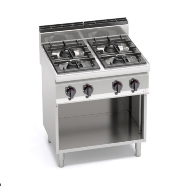 cucina 4 fuochi a gas serie 700 berto's