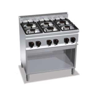 cucina 6 fuochi a gas serie 600 berto's