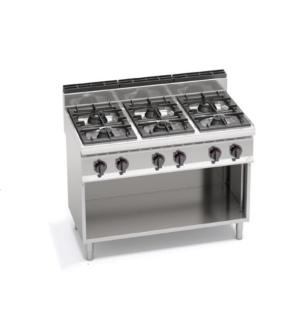 cucina 6 fuochi a gas serie 700 berto's